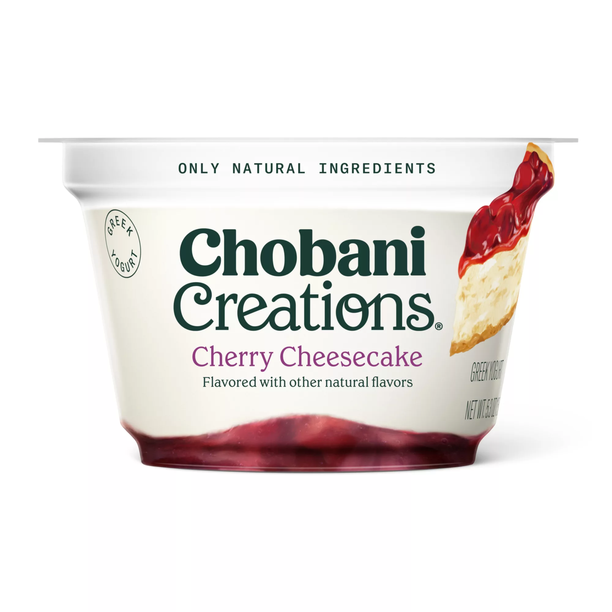 CHRYCC CRE8 5p3oz 2023 2 H REND RGB v4 Chobani Creations® Cherry Cheesecake