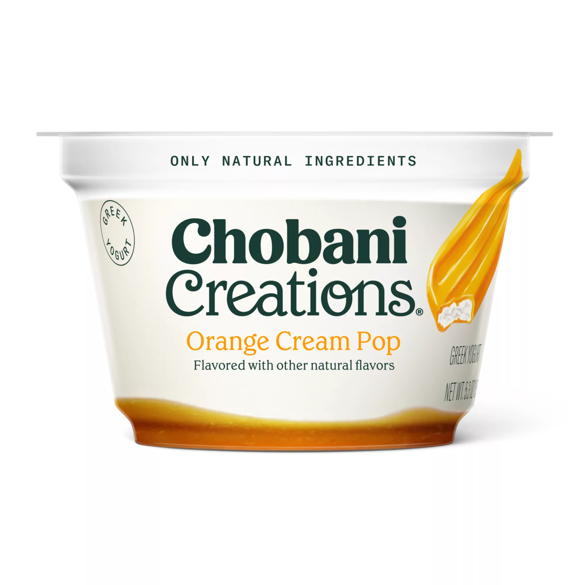 ORNGCRMPO CRE8 5p3oz 2023 2 H REND RGB v4 Chobani Creations® Orange Cream Pop