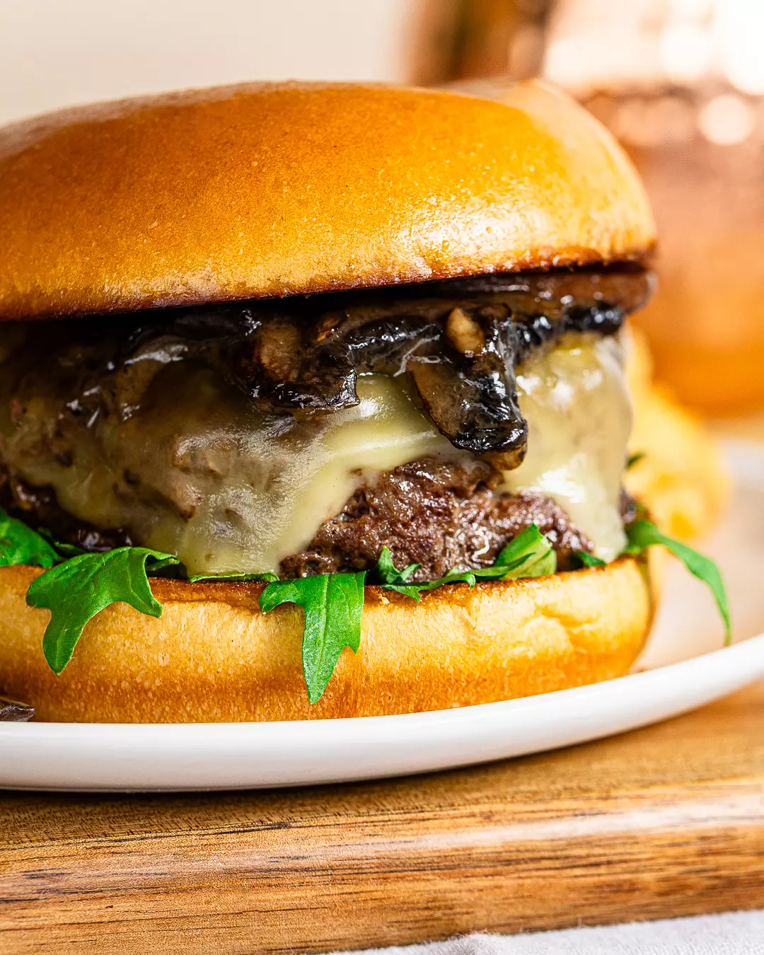 Mushroom Raclette Burger Mushroom Raclette Burger