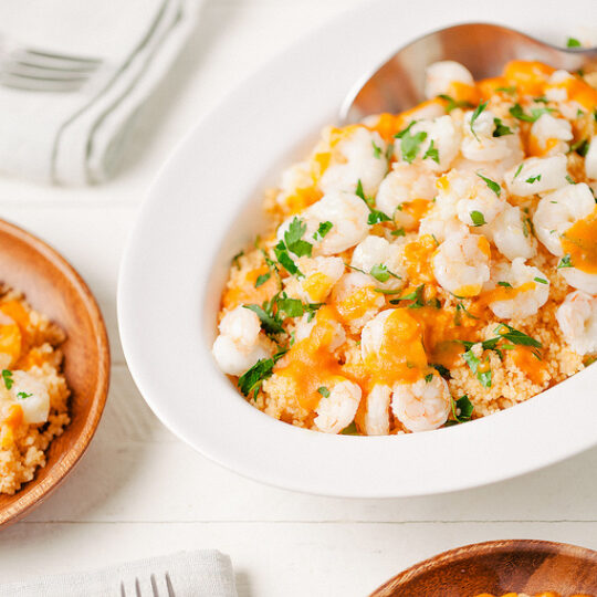 Shrimp Scampi on Couscous Gelson's