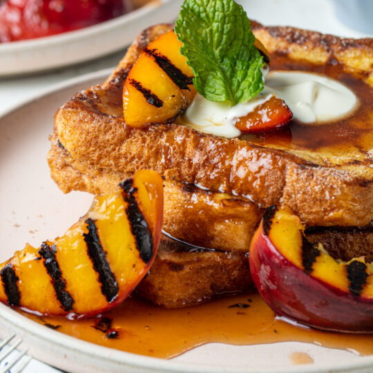 Grilled Peach French Toast Gelson's