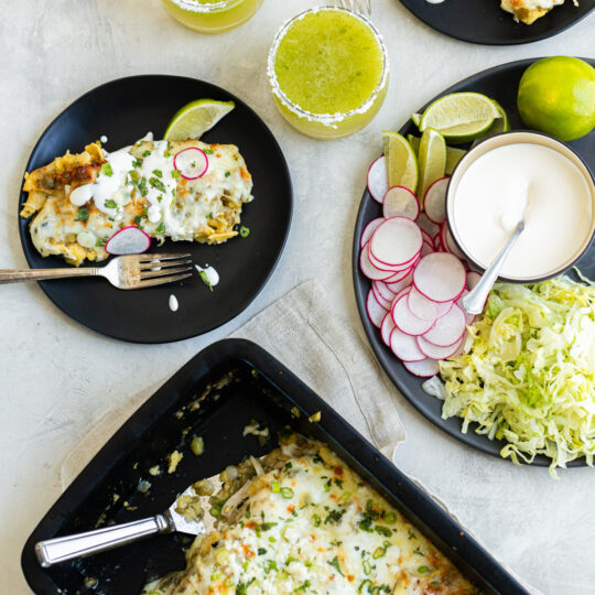 Hatch Chile Chicken Enchiladas Gelson's
