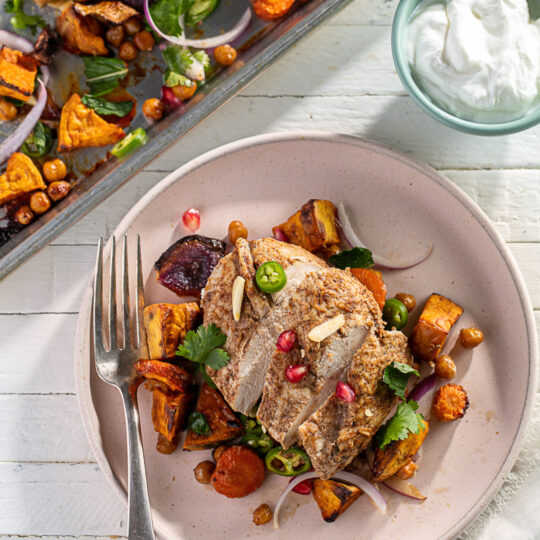 Sheet-Pan Moroccan-Style Chicken and Veggies Gelson's
