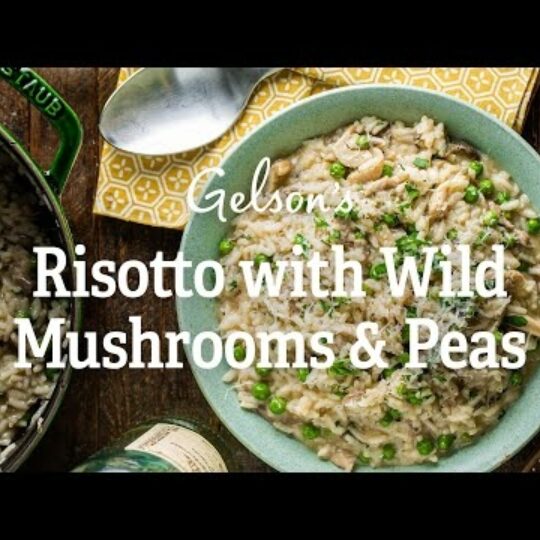 Risotto with Wild Mushrooms & Peas Gelson's