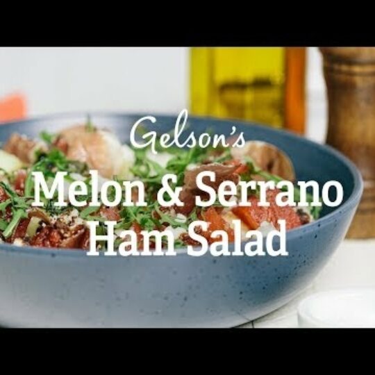 Melon & Serrano Ham Salad in Balsamic Reduction Gelson's