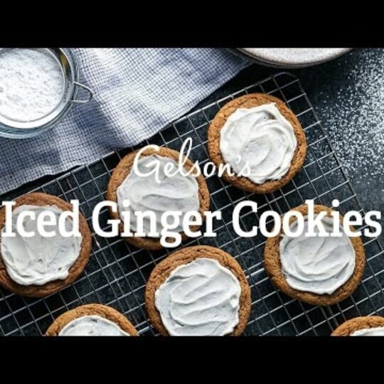 Iced Ginger Cookies Gelson's