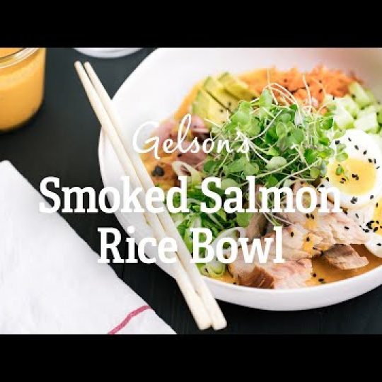 Smoked Salmon Rice Bowl & Sesame Ginger Vinaigrette Gelson's