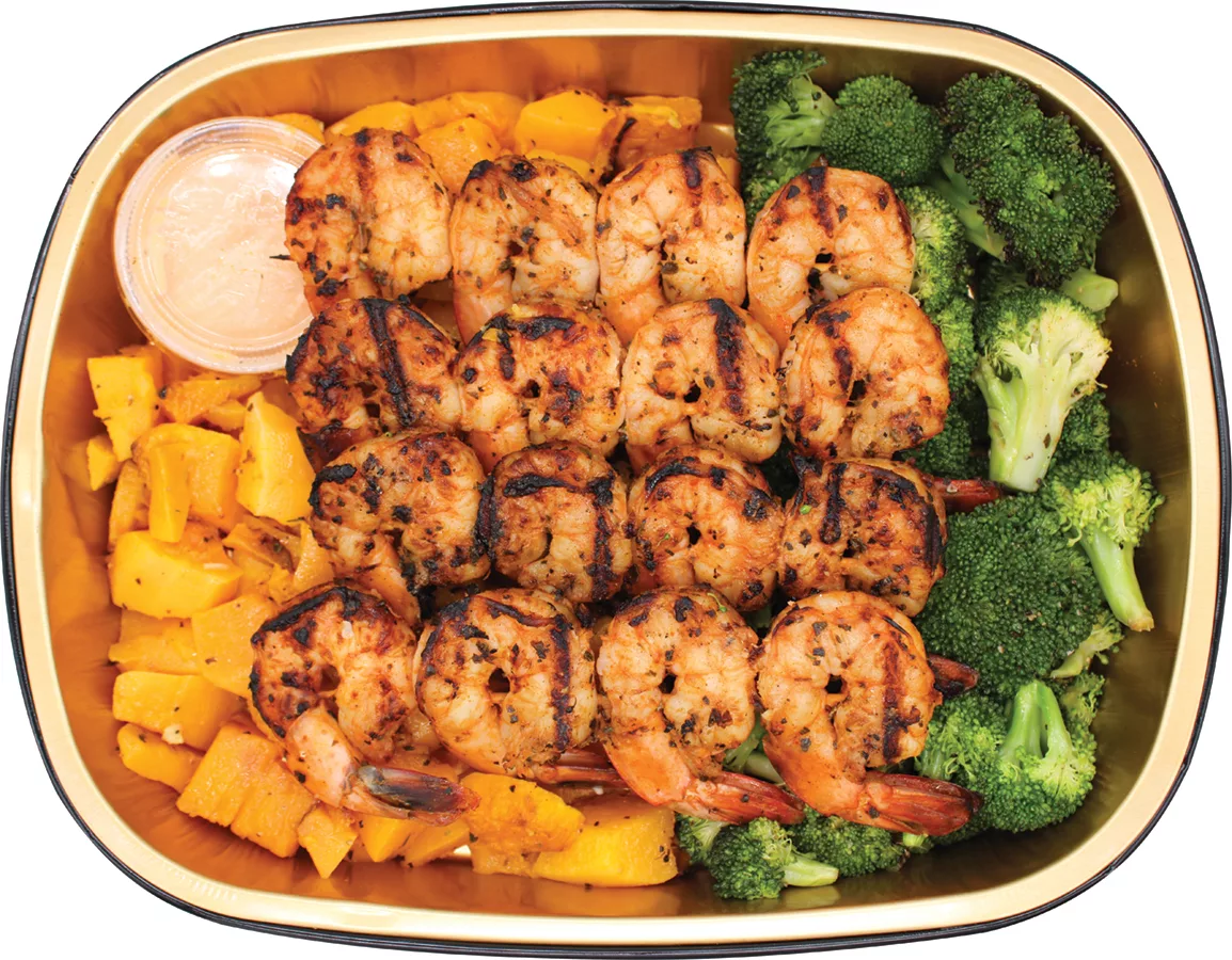Sriracha Shrimp Skewers for two at Gelson's